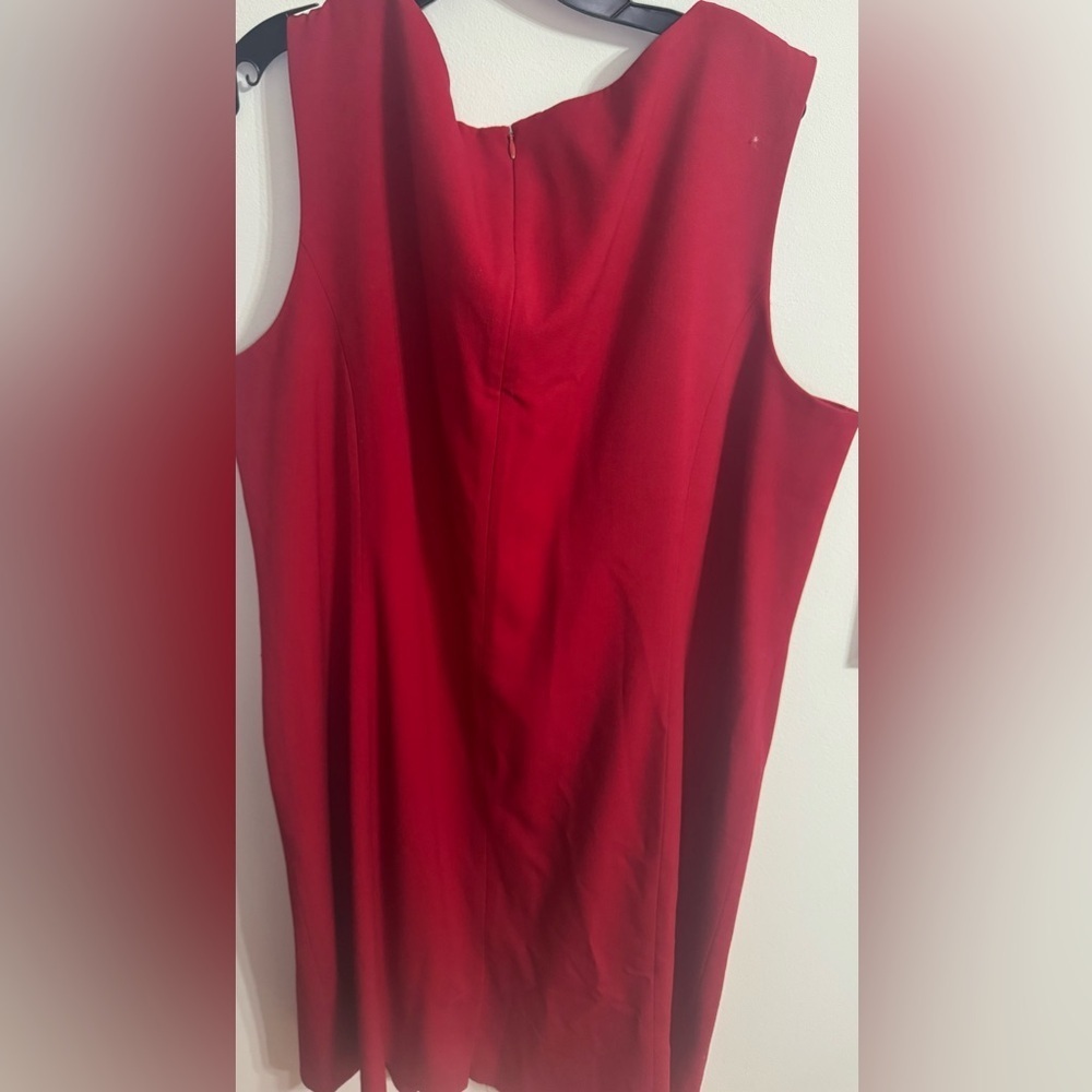 Apostrophe Bold Red Sleeveless Dress - Picture 2 of 3
